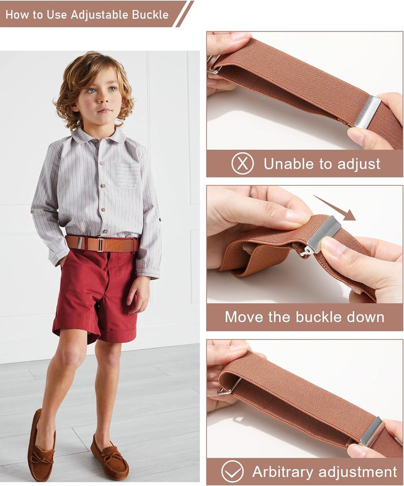 WELROG Kids Belts for Boys - Velcro Buckle Toddler Belt Elastic Adjustable Belt for Boys Girls - Image 5